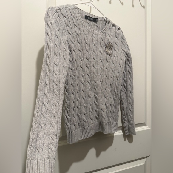 Lauren Ralph Lauren cable-knit crewneck sweater - Picture 4 of 6